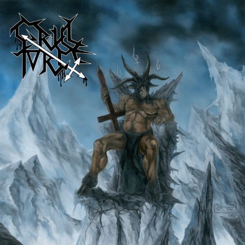 Cruel Force - The Rise of Satanic Might METALLIC LEATHER BLACK/GREY SWIRL LP