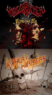 Skullcrusher / Leather Warriors - S/T split CD