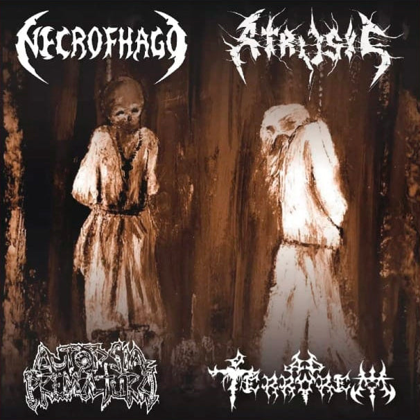 Necrofhago / Atrosis / Autopsia Prematura / Ad Terrorem - Revelaciones en el altar de la desolación split CD