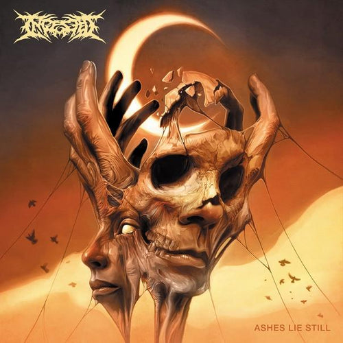 Ingested - Ashes Lie Still PEACH MARBLE GATEFOLD LP