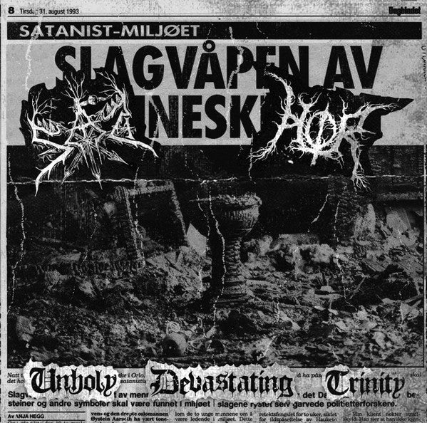 Sad / Hor - Unholy Devastating Trinity SPLIT CD