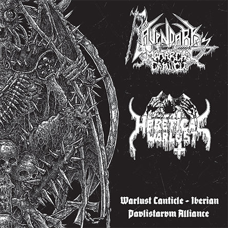 Ravendark's Monarchal Canticle / Heretical Warlust - Warlust Canticle – Iberian Paulistarum Alliance split CD