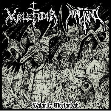 Maligno / Maleficia - Satanica Mortandad split CD