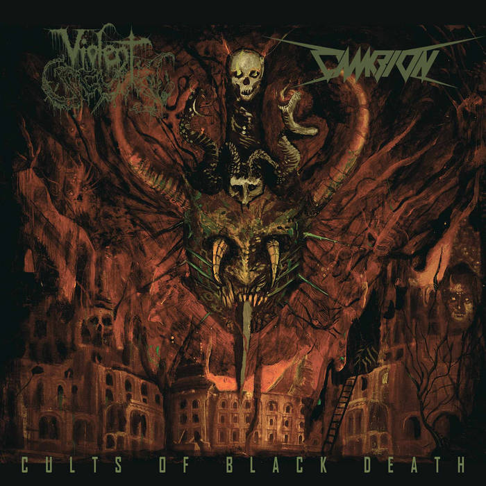 Violent Scum / Cambion - Cults of Black Death SPLIT CD