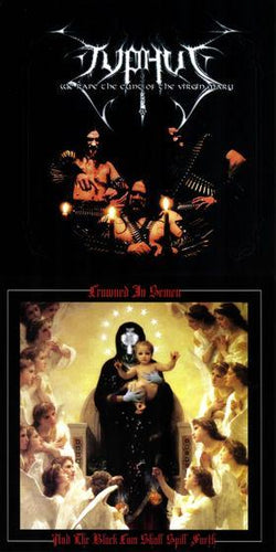 Typhus / Crowned in Semen - We Rape the Cunt of the Virgin Mary / And the Black Cum Shall Spill Forth SPLIT 7