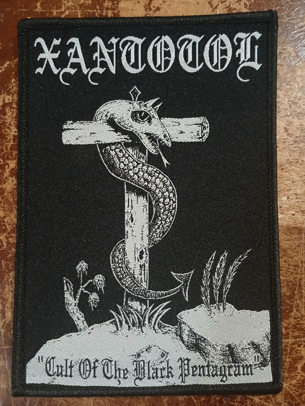 Xantotol - Cult Of The Black Pentagram Woven Patch