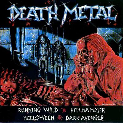 Death Metal - Helloween / Hellhammer / Running Wild / Dark Avenger SPLIT CD