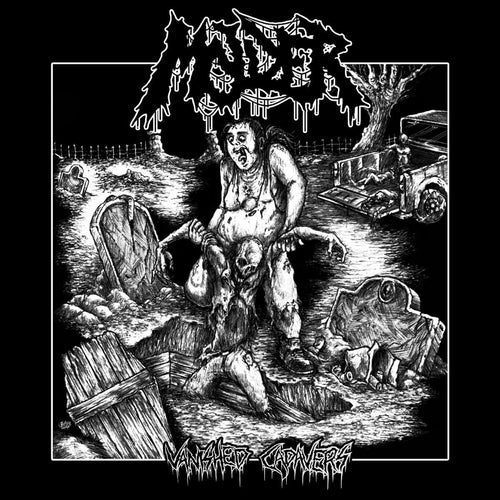 Molder - Vanished Cadavers TRANSPARENT BLACK ICE WITH WHITE SPLATTER LP