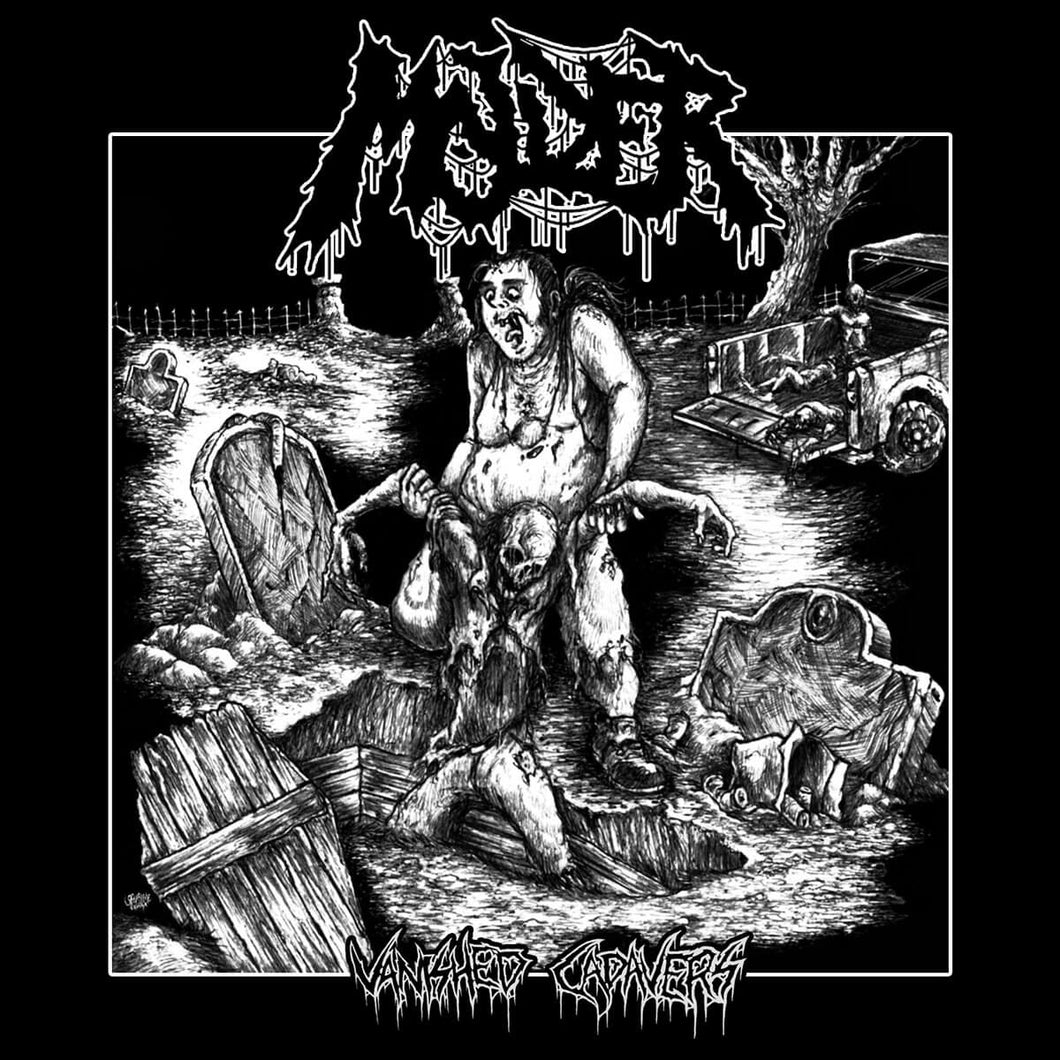 Molder - Vanished Cadavers TRANSPARENT BLACK ICE WITH WHITE SPLATTER LP