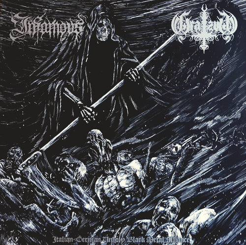 Infamous / Gratzug -  Italian-German Unholy Black Metal Alliance SPLIT LP