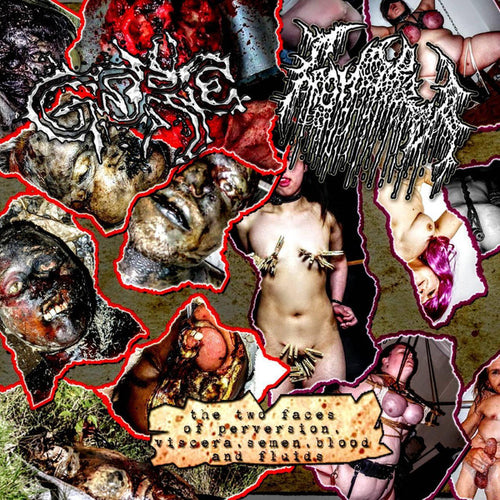 Gore / Gonorrea - The Two Faces of Pervertion, Viscera, Semen, Blood and Fluids SPLIT CD