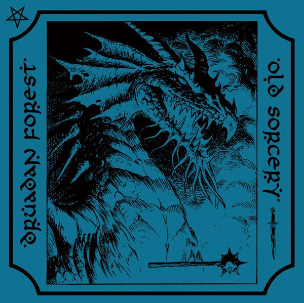 Druadan Forest / Old Sorcery - S/T SPLIT AQUA BLUE LP