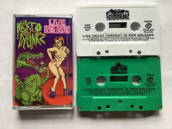 Nekro Drunkz - Live Toilet Torment In New Orleans CASSETTE
