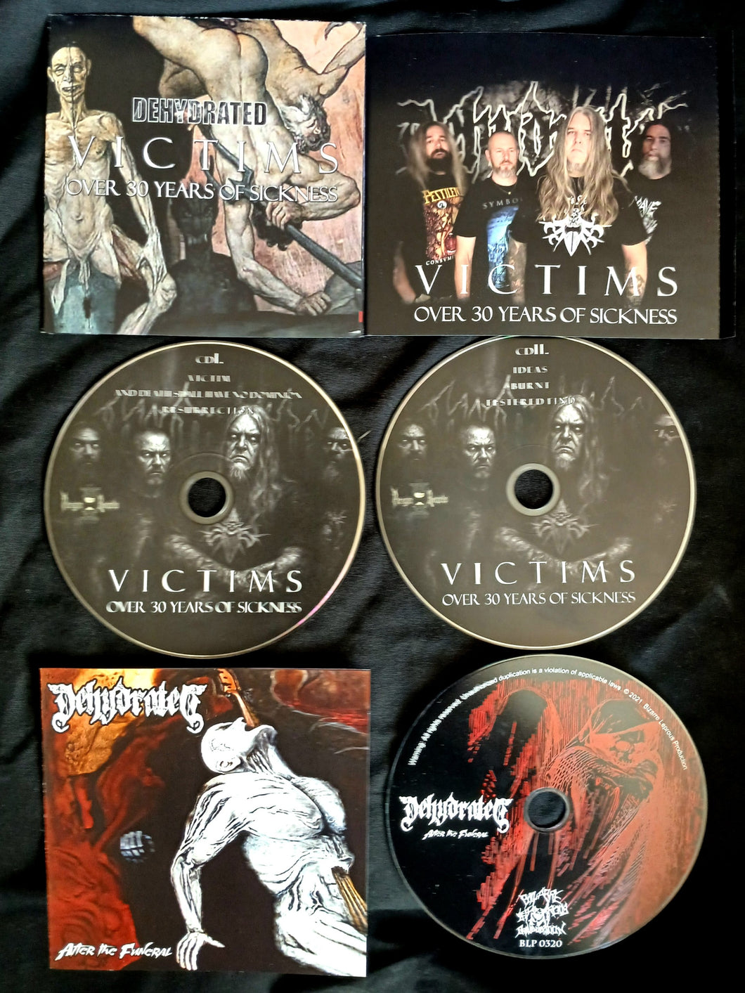 Dehydrated - Victims Over 30 Years of Sickness DOUBLE CD / After The Funeral CD PACKAGE DEAL