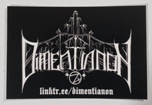 Dimentianon - Metal Pin + Sticker