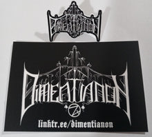Dimentianon - Metal Pin + Sticker