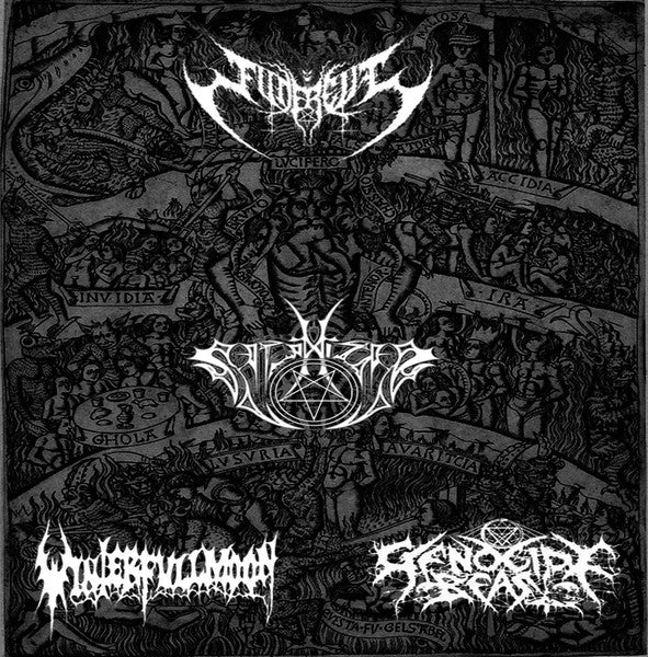 Funereus / Satanizer / Winterfullmoon / Genocide Beast - S/T split CD