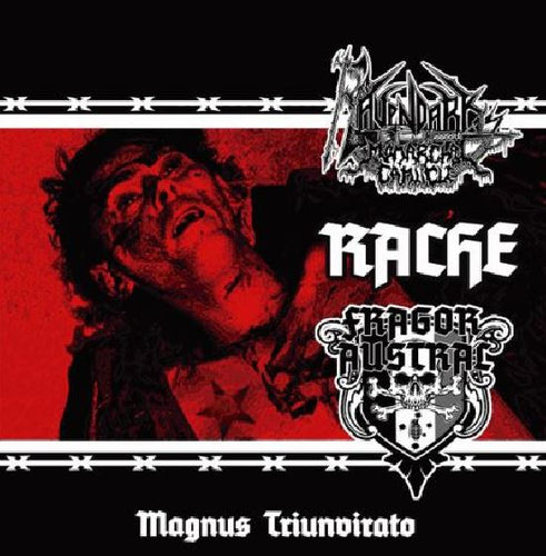 Ravendark's Monarchal Canticle / Rache / Fragor Austral - Magnus Triunvirato split CD
