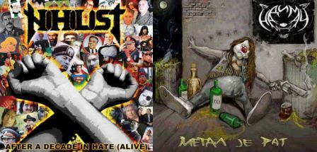 Nihilist[MACEDONIA]/Nadimac - After a Decade in Hate (Alive)/Metal je rat split PRO CDR