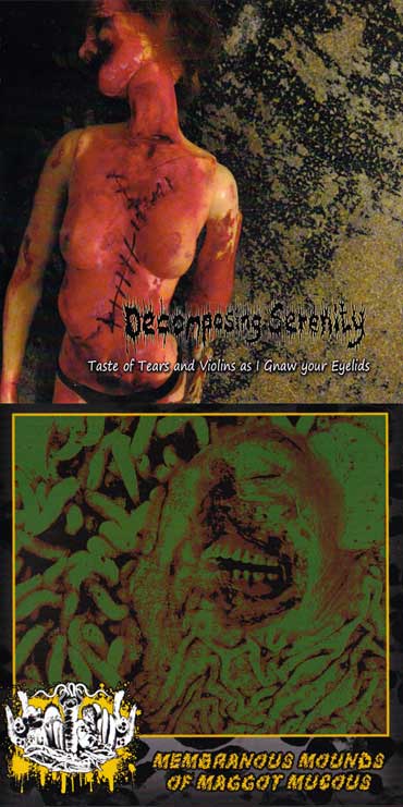 Decomposing Serenity / Vomitoma - Taste of Tears and Violins as I Gnaw Your Eyelids / Membranous Mounds of Maggot Mucous split CD