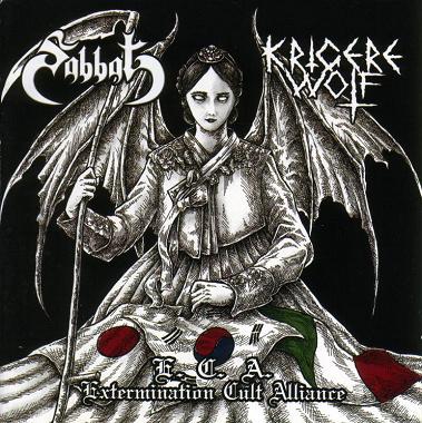 Krigere Wolf/ Sabbat[JAPAN] - E.C.A. (Extermination Cult Alliance) split CD