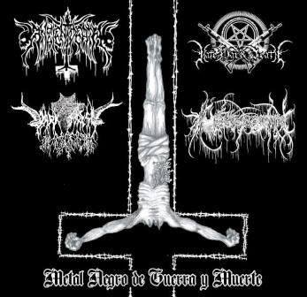 Metal negro de guerra y muerte - Ancient Death / Dark Forest / Professus Abominari / Hate War & Death split CD