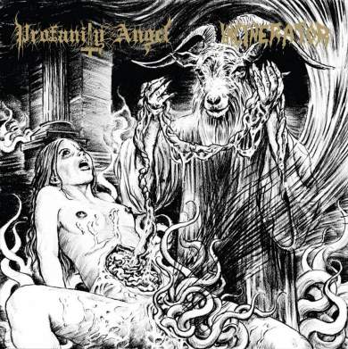 Incinerator / Profanity Angel - Execration of the Holy Spirit split CD