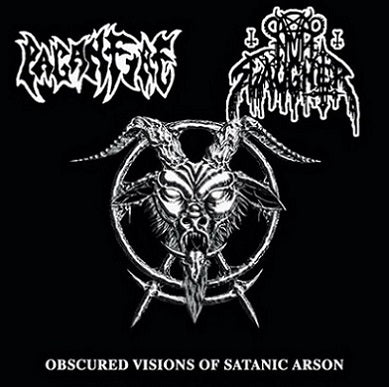 Nunslaughter / Paganfire - Obscured Visions of Satanic Arson split CD