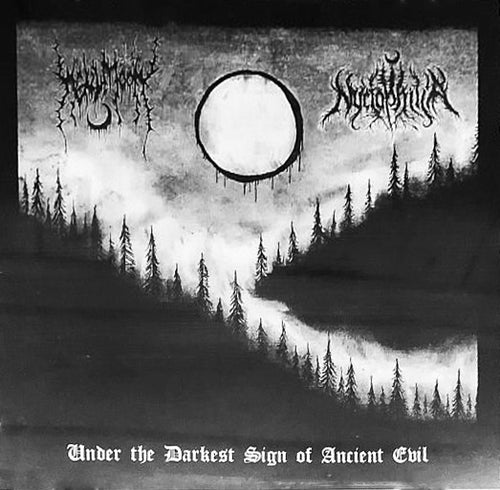 Nyctophilia / Hellmoon - Under the Darkest Sign of Ancient Evil split CD