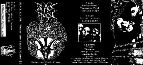 Black Plague - Under the Black Flame Cassette