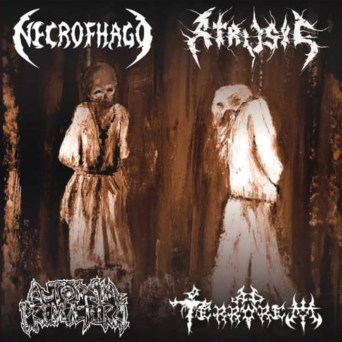 Necrofhago / Atrosis /  Autopsia Prematura /  Ad Terrorem - Revelaciones en el altar de la desolación split CD