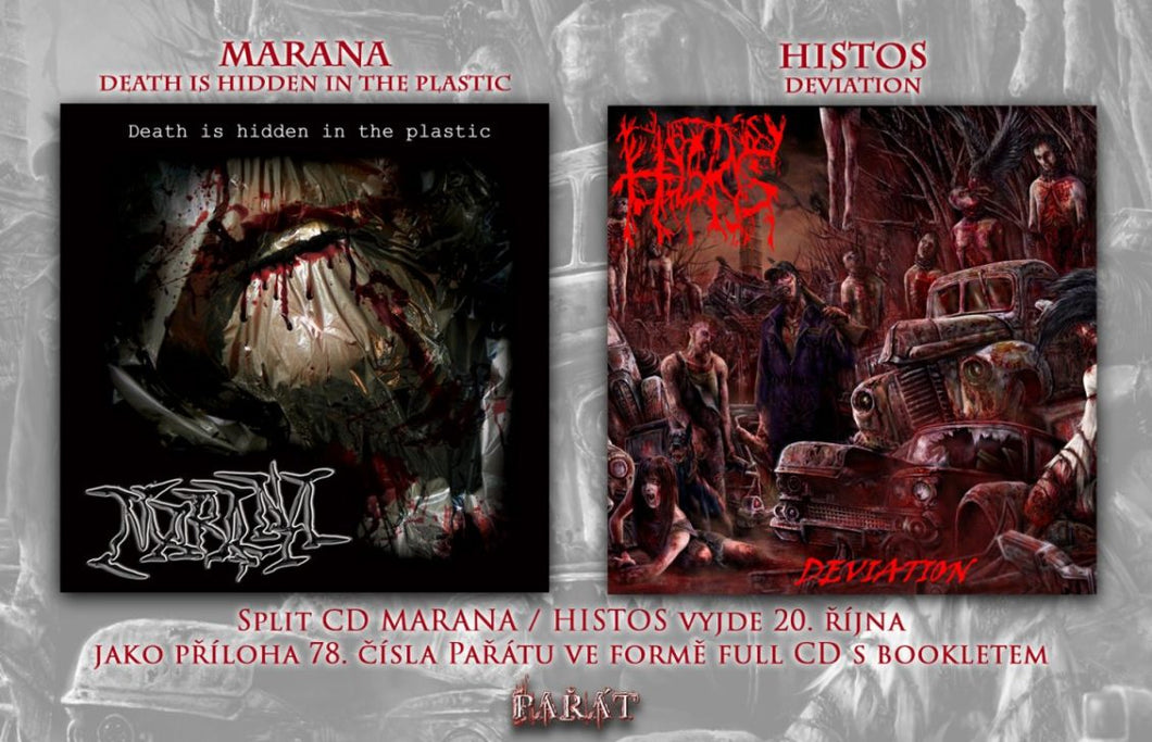 Marana / Histos - Death Is Hidden in the Plastic / Deviation split CD